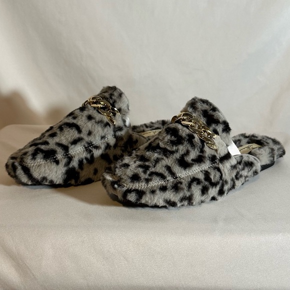 Vintage Havana  Easy Cheetah Slipper Slides Grey Women's Shoes 7 - Picture 3 of 6